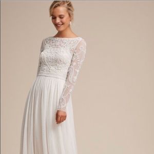 BHLDN Sinclair beaded wedding dress